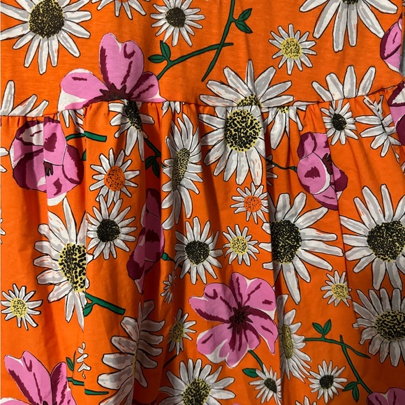 NWT Zara Orange and Pink Floral Dress Size S - Picture 3 of 3